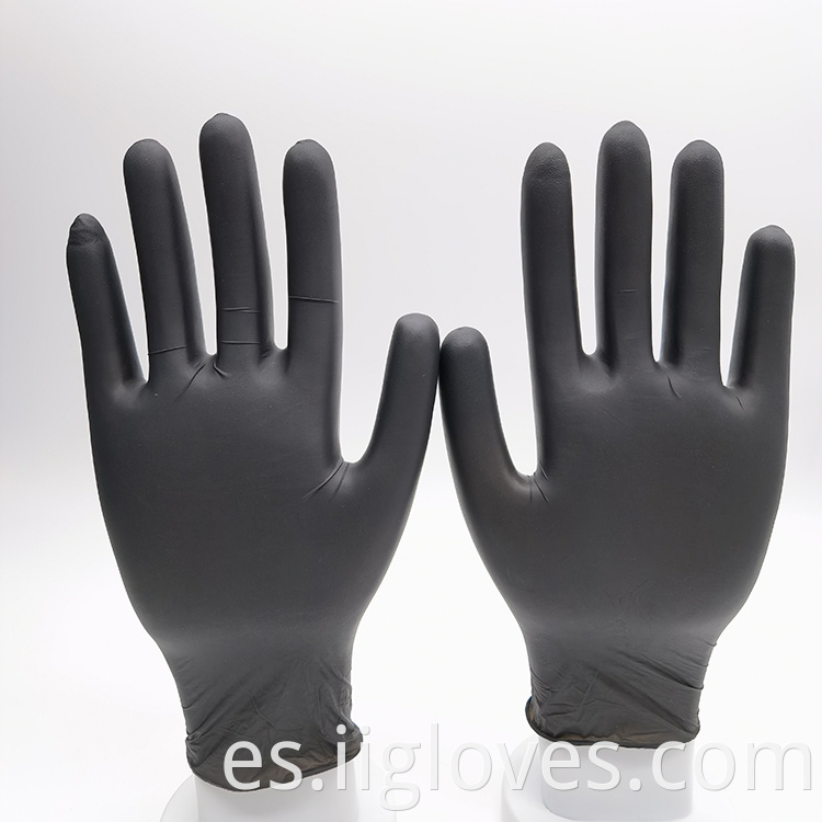 Guantes de nitrilo sin polvo verde azulado al por mayor con guantes de nitrilo de alta calidad.